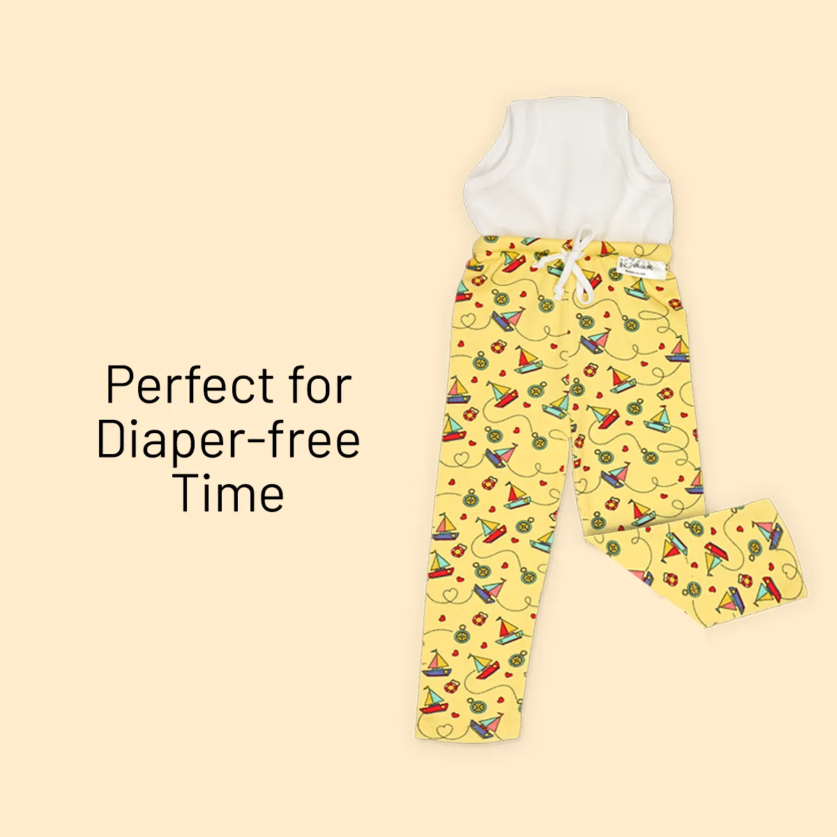 Potty Training Pajamas - Pack of 2 (Kindergarten Tales & Sailing Hearts Print)
