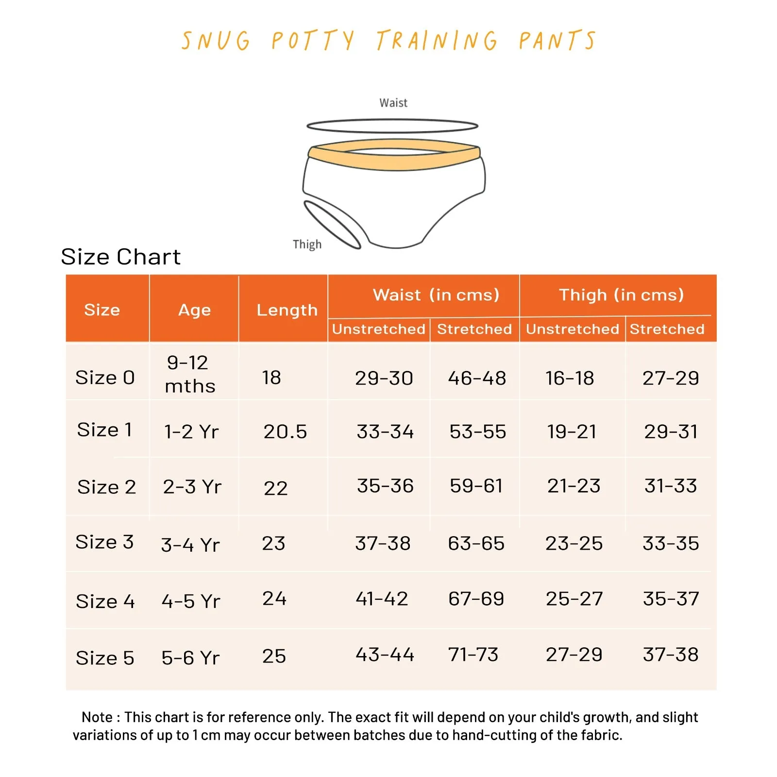 Snug Potty Training Pants 5-6 Years Pack 9